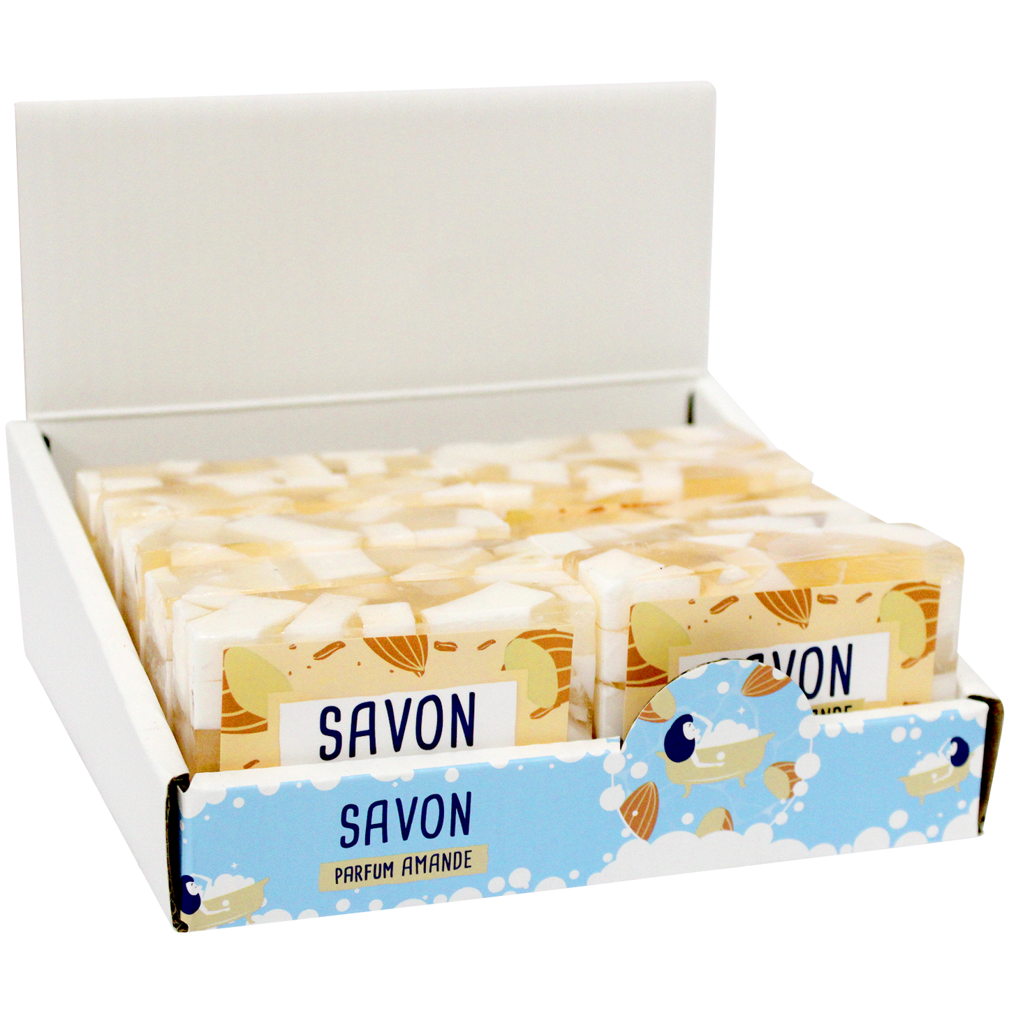 Savon en tranche glycérine végétale 100 gr - Senteur Amande