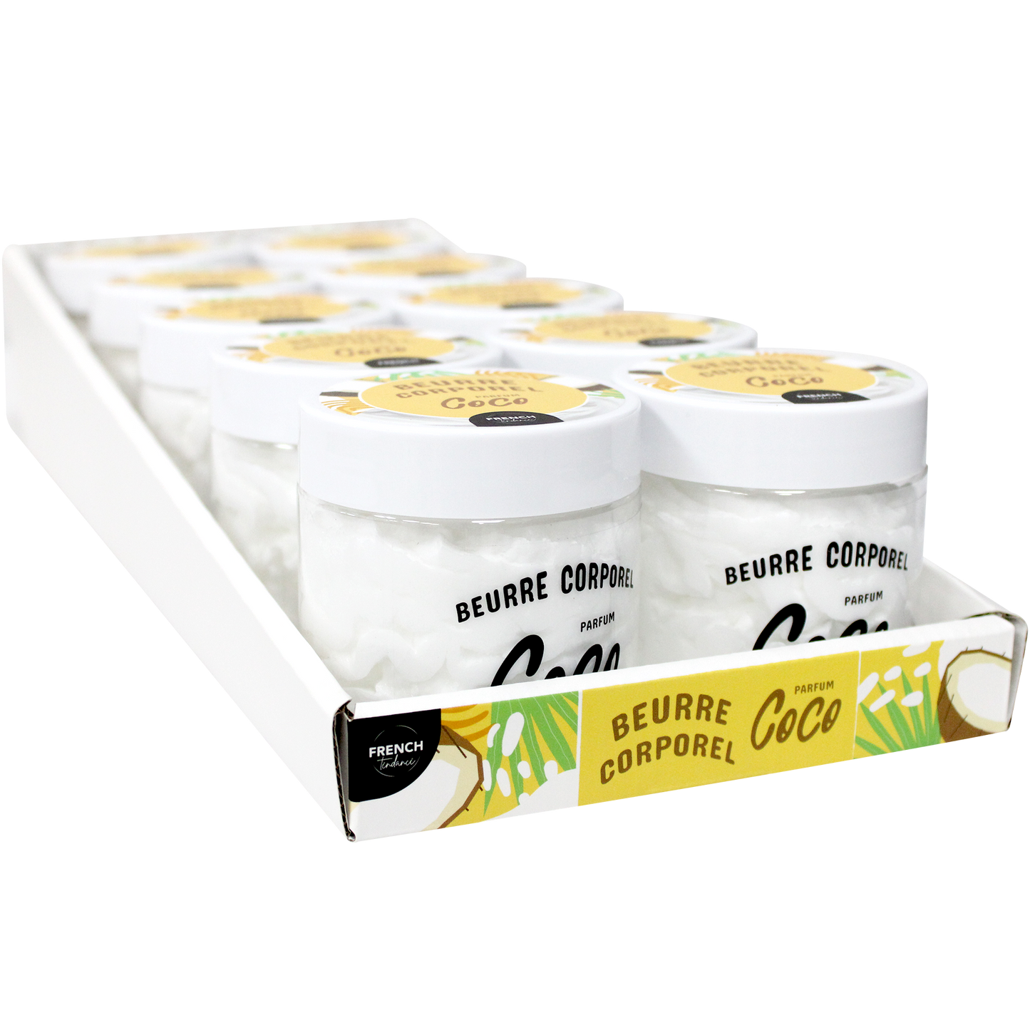 Beurre Corporel fouetté - 190ml - Senteur Coco - FT