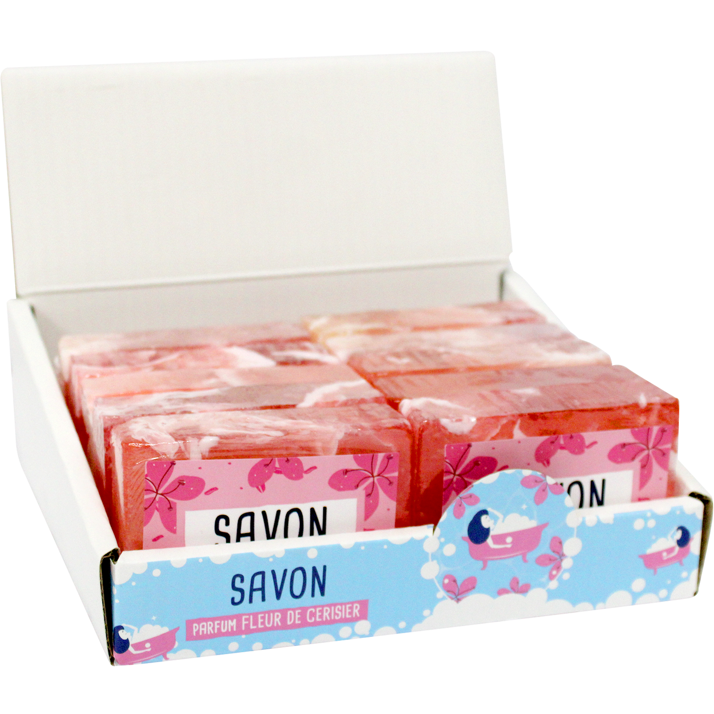 Savon en tranche gly végé 100 gr - Senteur Fleur de cerisier