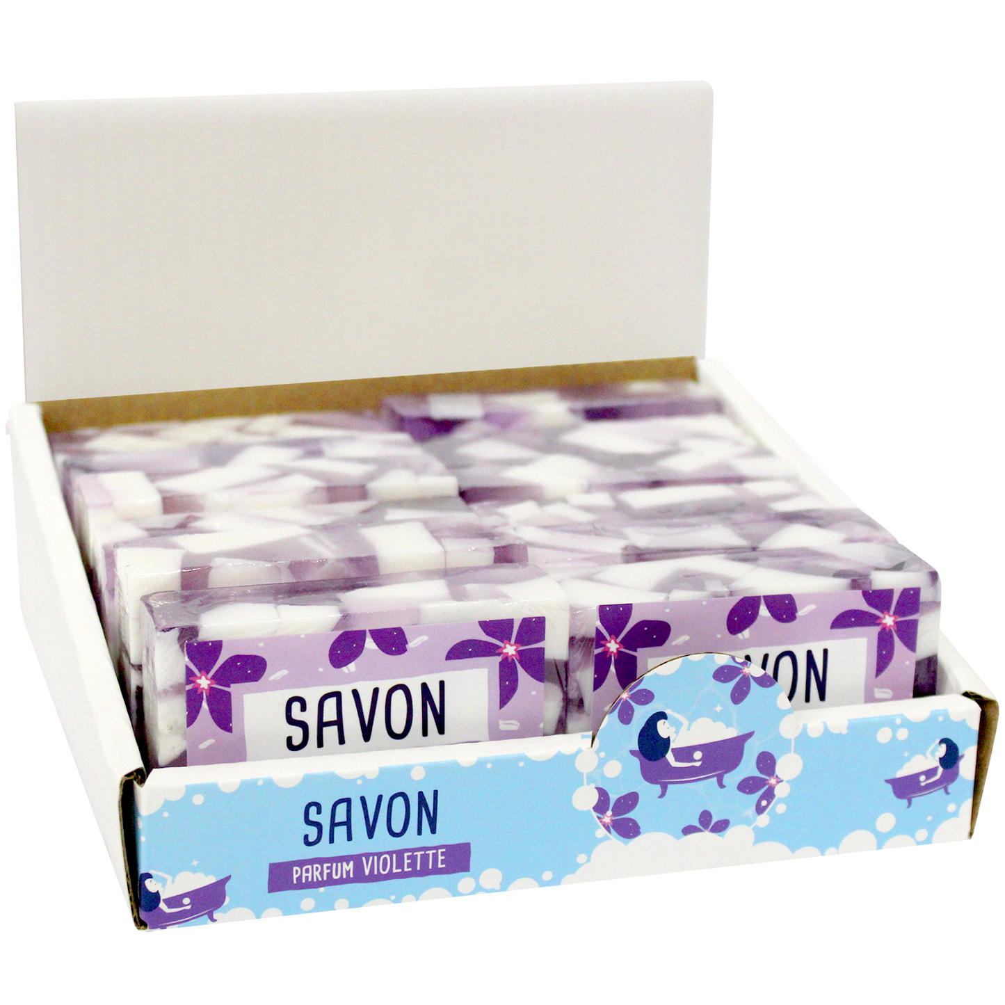 Savon en tranche glyc végé 100 gr - Senteur Violette