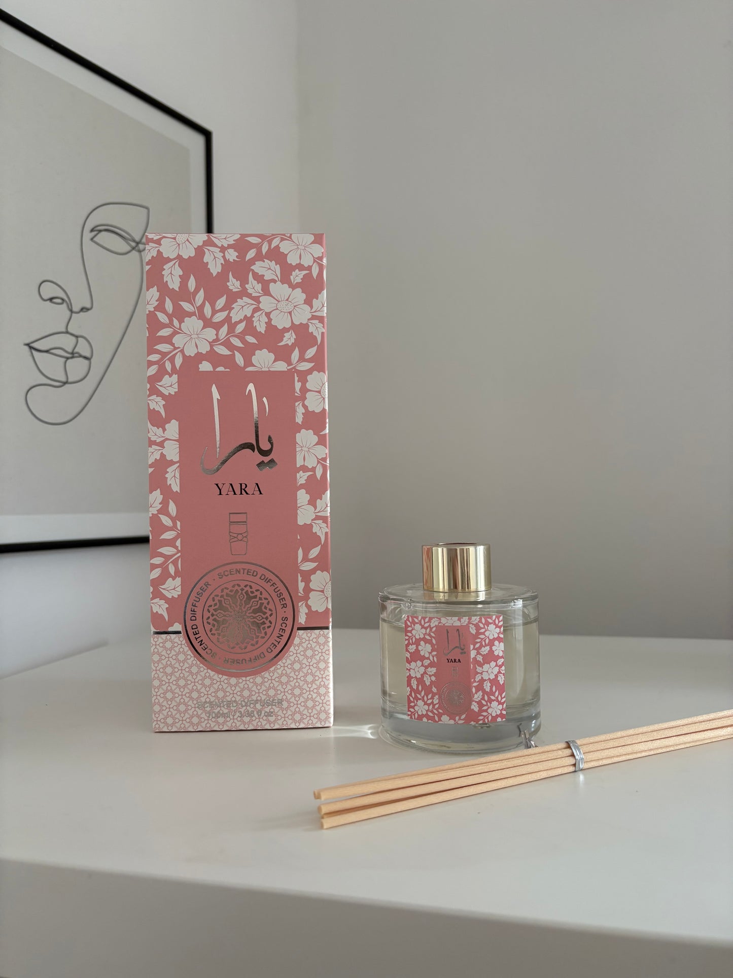Diffuseur mikado Yara rose 100ml - Lattafa