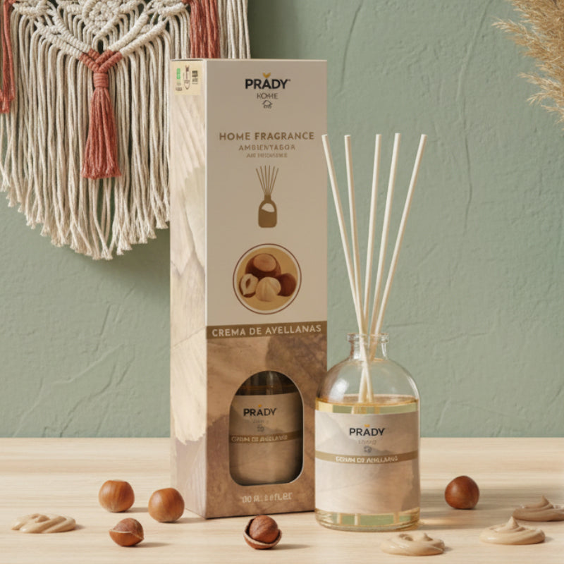 Mikado diffuseur de parfum Prady - CRÈME DE NOISETTES - 100ml