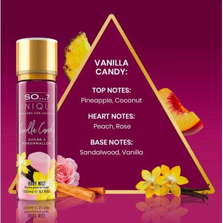 Brume parfumée - So unique - Vanilla Candy - 150ml