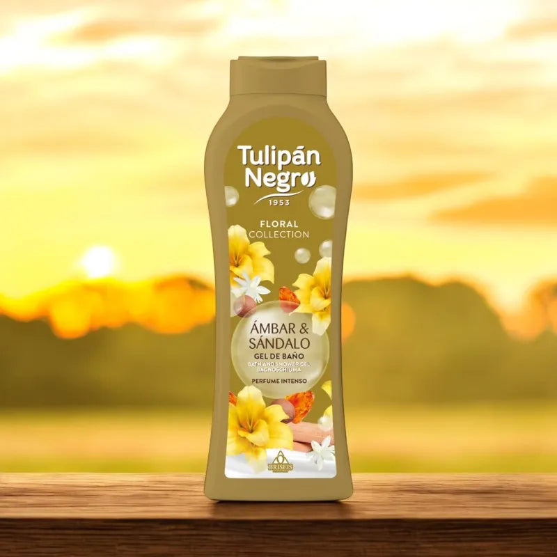 Gel douche Tulipan Negro - Ambre & bois de santal - 650ml