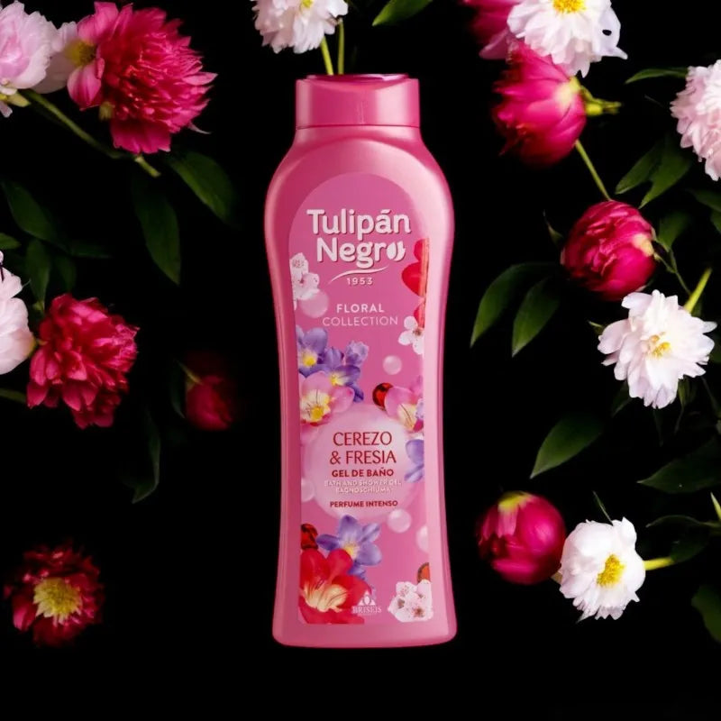 Gel douche Tulipan Negro - Cerise & Frésia - 650ml