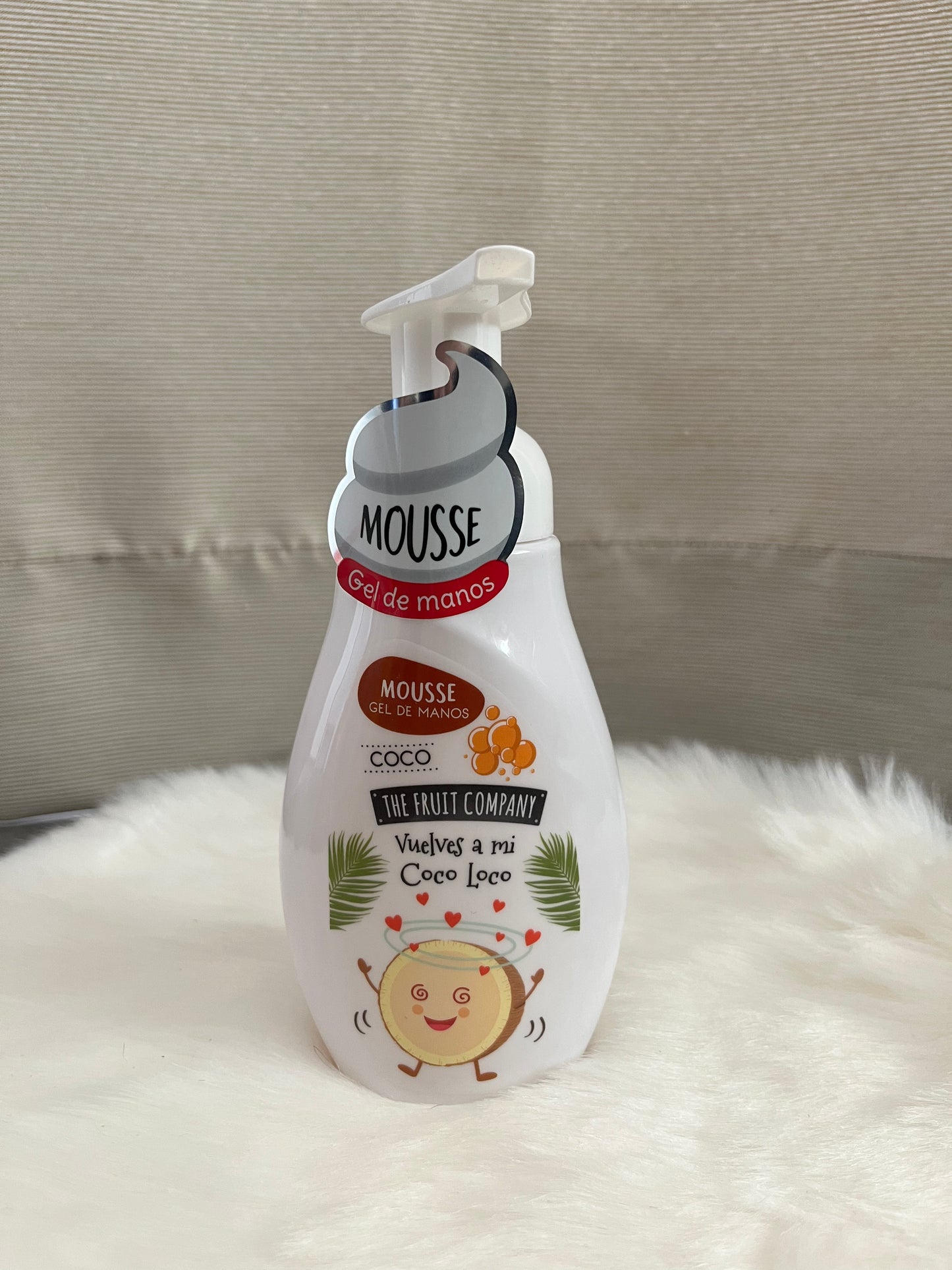 Savons mains « pousse mousse » COCO, MELON, BANANE, FRAISE CHANTILLY