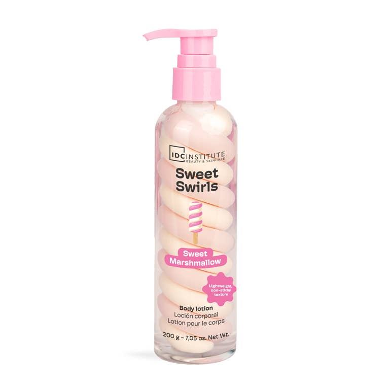 IDC INSTITUTE LOTION POUR LE CORPS À LA GUIMAUVE SWEET SWIRLS 200ml