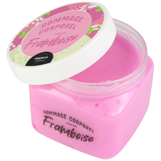 Gommage corps 470 gr  - Senteur Framboise - FRENCH TENDANCE