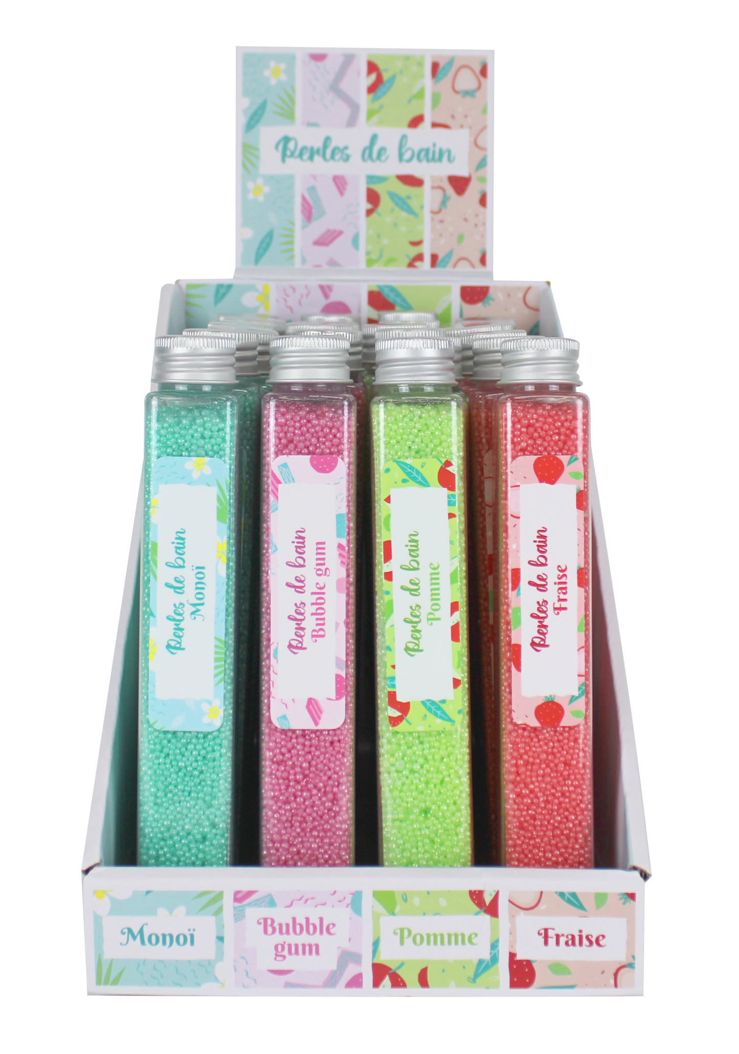 Tube Sels de bain 90 grs - Senteurs assorties Monoï /bubble