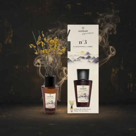 Mikado diffuseur de parfum Ambar - Ambre & Bois de Santal - 85ml
