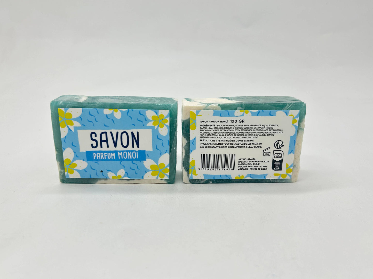 Savon en tranche glyc végé 100 gr - Senteur Monoï