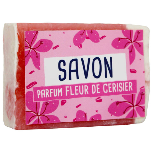 Savon en tranche gly végé 100 gr - Senteur Fleur de cerisier