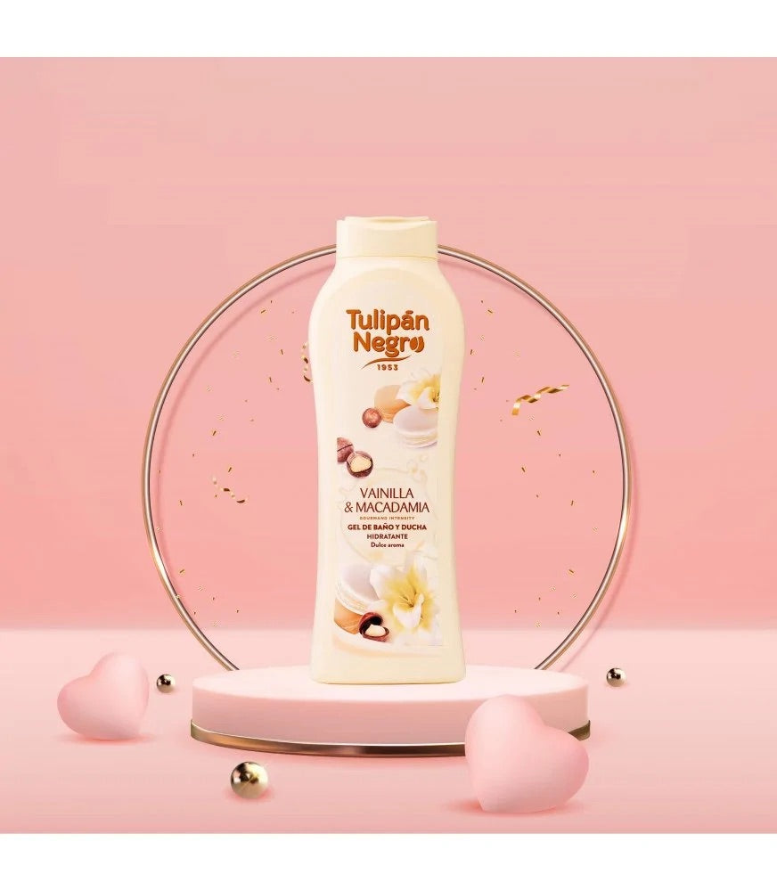 Gel douche Vanille&Macadamia 650ml - Tulipan Negro