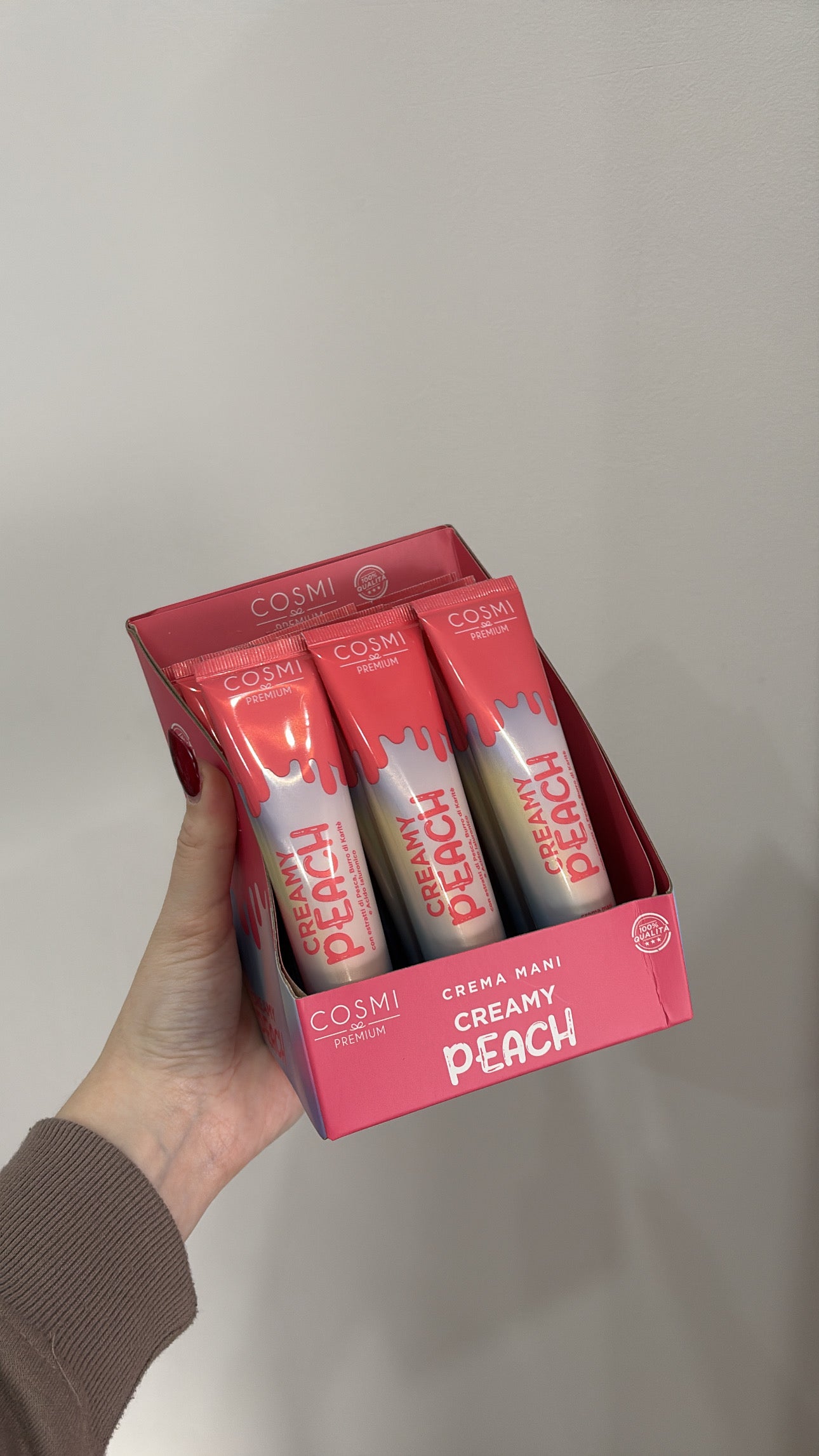 Crème mains Pêche