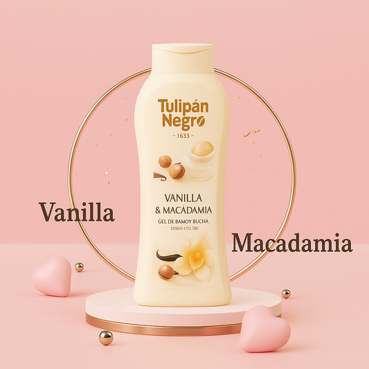 GEL DOUCHE & BAIN TULIPAN NEGRO VANILLE MACADAMIA 650ML