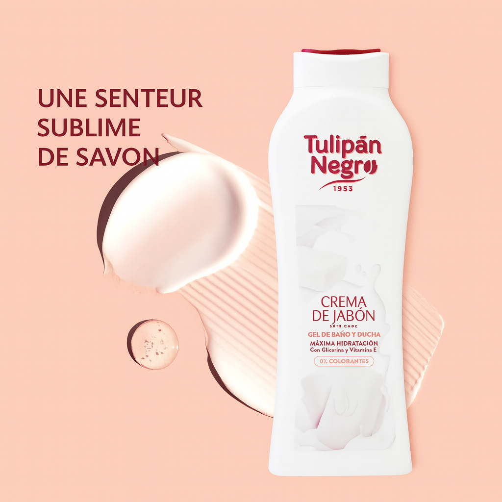 GEL DOUCHE TULIPAN NEGRO CRÈME DE SAVON 650ML