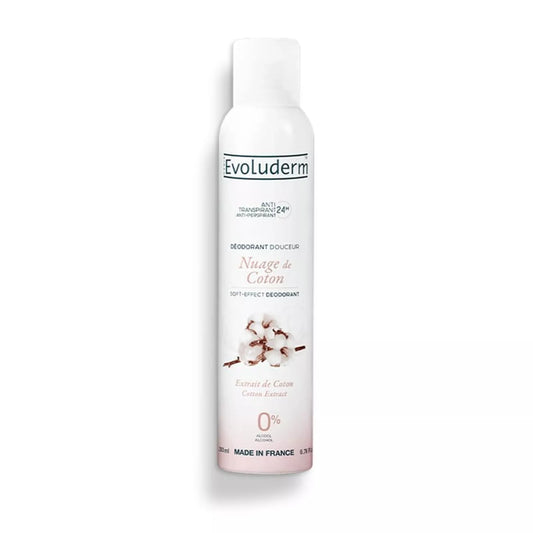 EVOLUDERM - Déodorant Douceur Anti-Transpirant Nuage de Coton