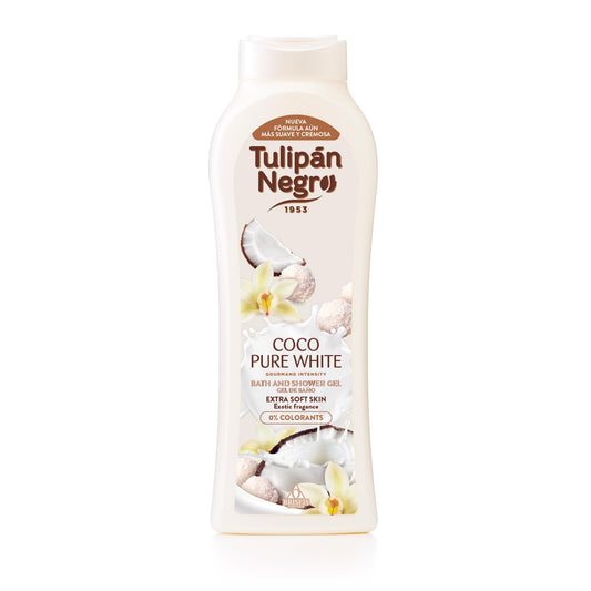 Gel douche Coco pure white 650ml - Tulipan Negro