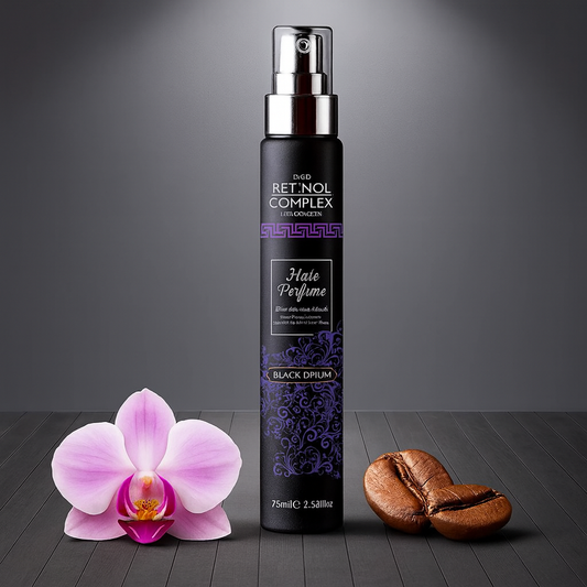 PARFUM ELIXIR SUBLIME POUR CHEVEUX "BLACK ORCHID" (inspiration black opium) DE CHEZ RETINOL COMPLEX