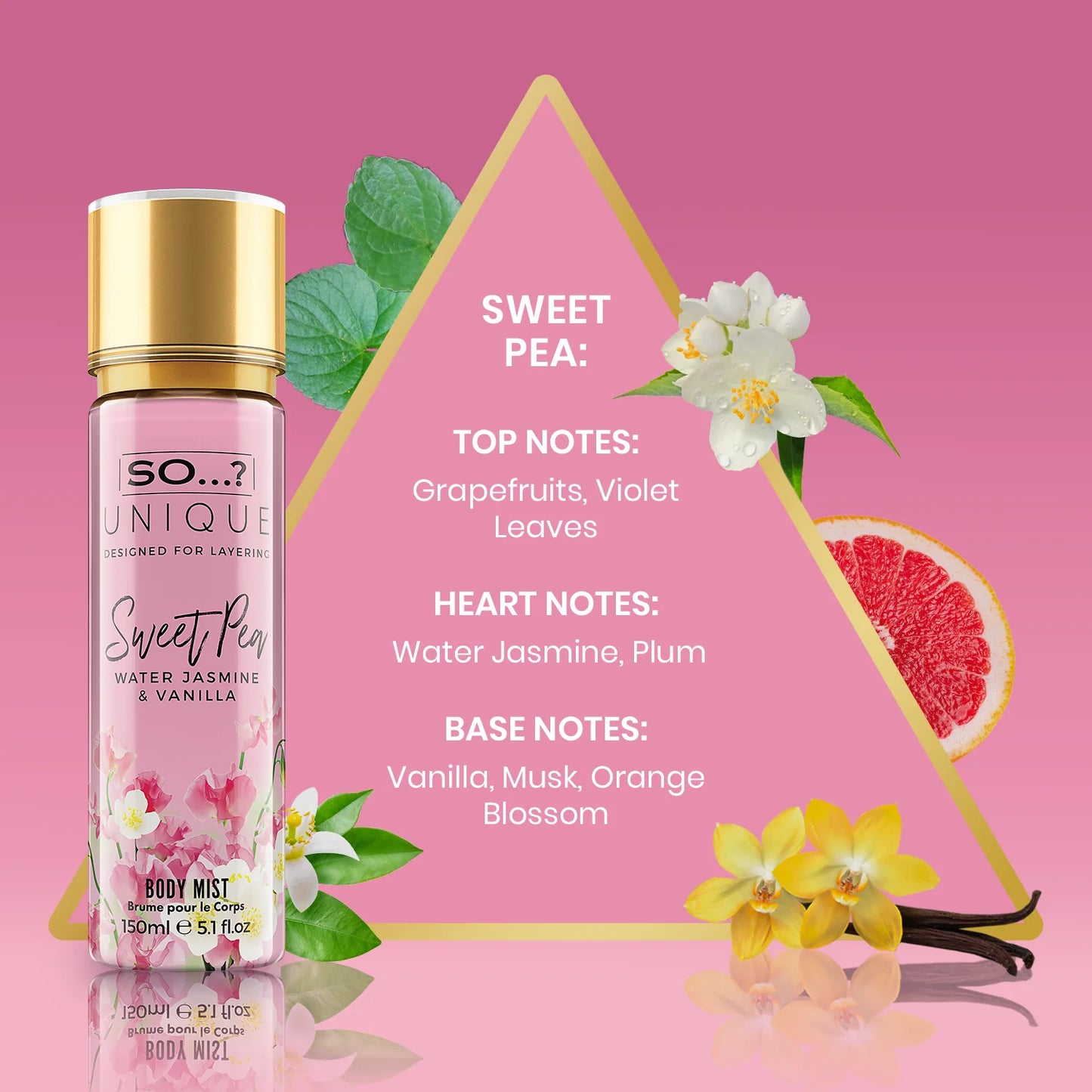 Brume pour le corps 150ml - so… ? Unique - SWEET PEA