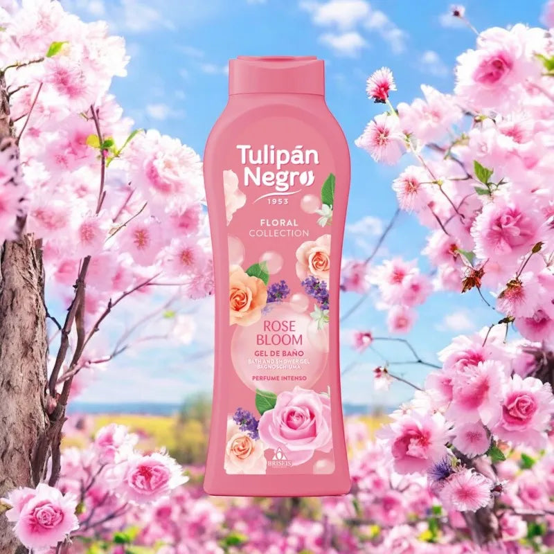 Gel douche Tulipan Negro - Rose bloom - 650ml