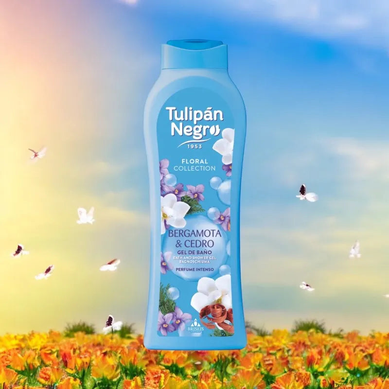 Gel douche Tulipan Negro - Bergamote & Cèdre - 650ml