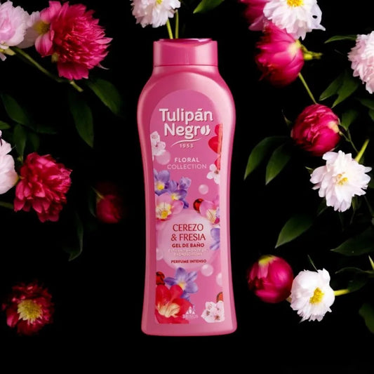 Gel douche Tulipan Negro - Cerise & Frésia - 650ml