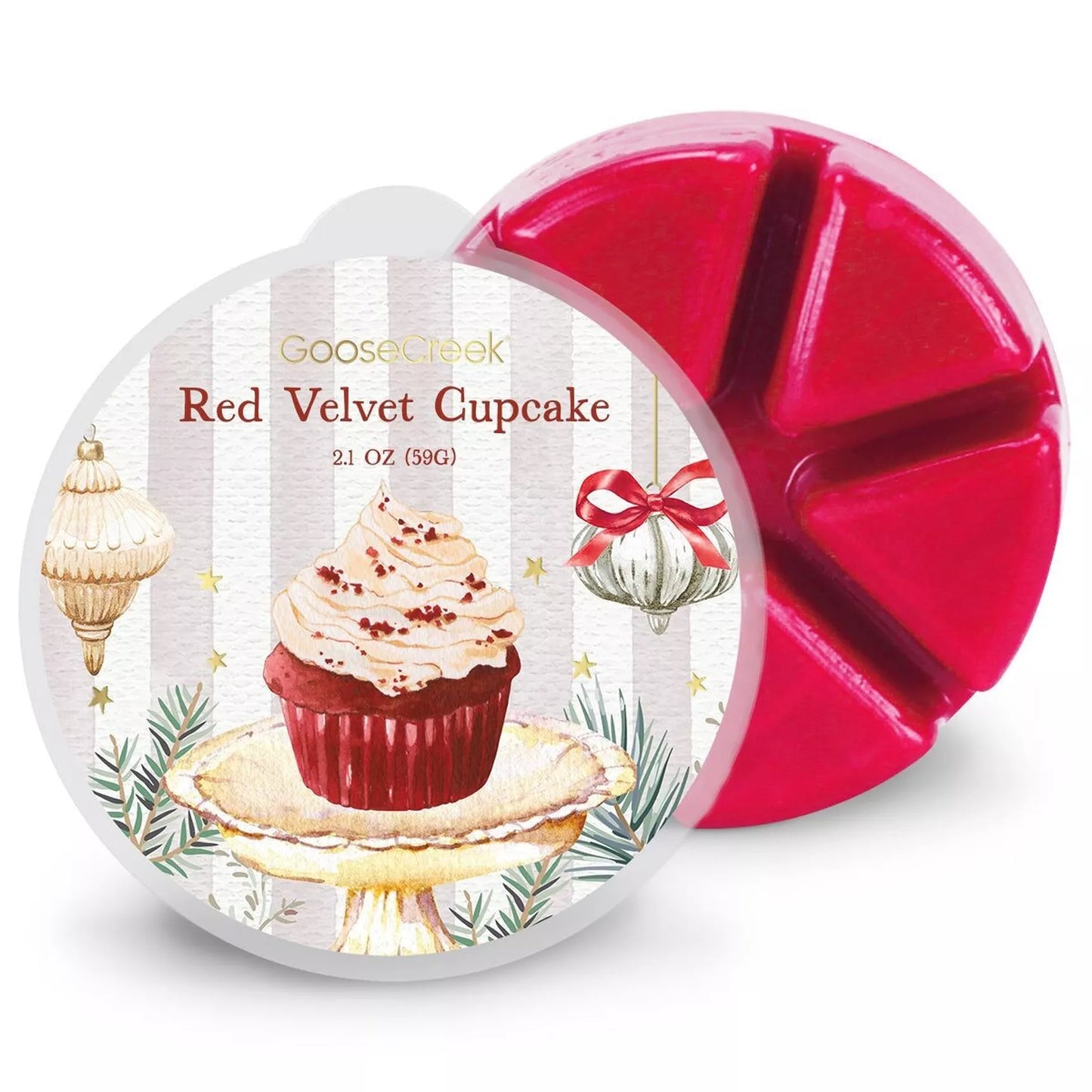 🎅🏻 Cupcake en velours rouge Goose Creek Candle® Cire fondue - 80h