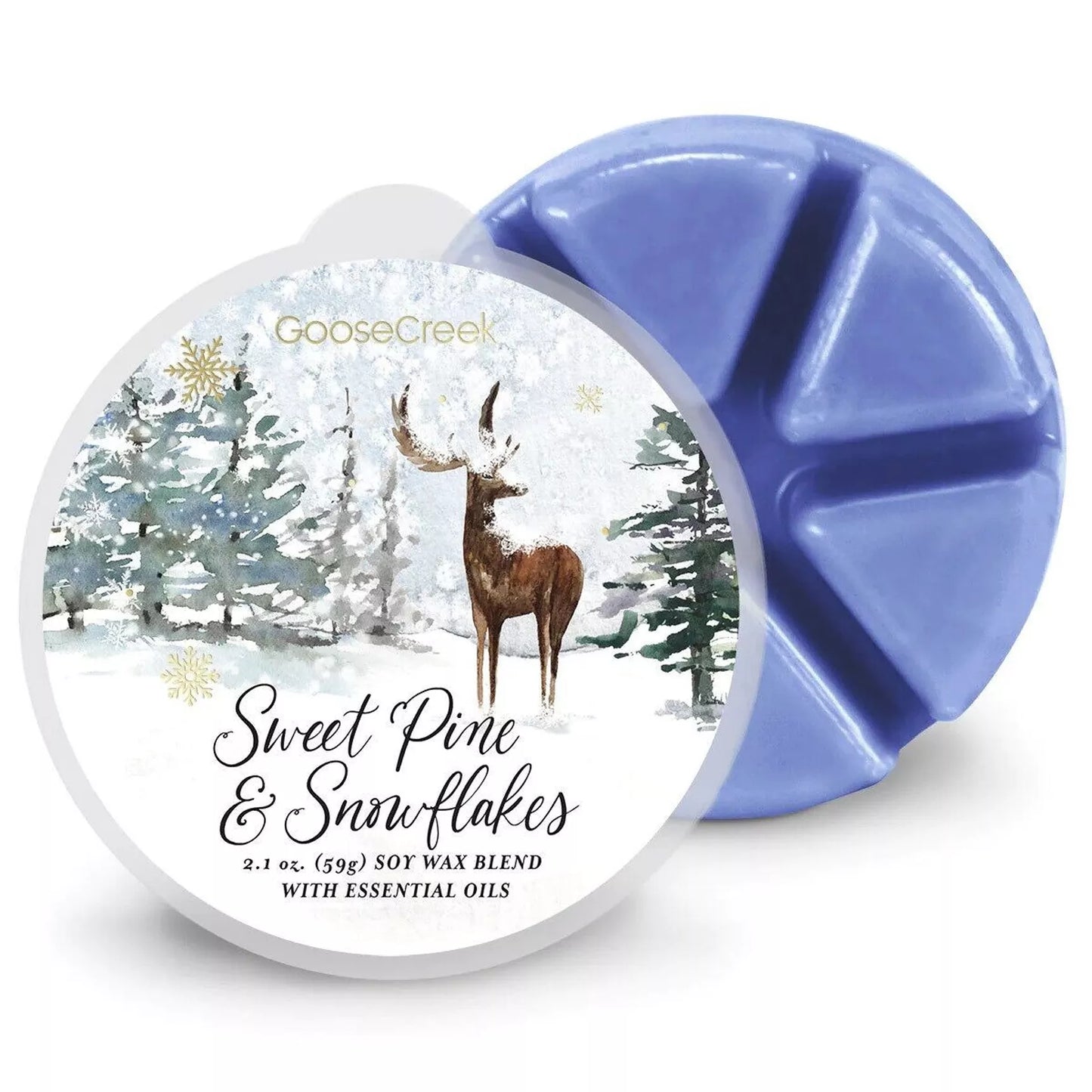 🎅🏻 Pin doux et flocons de neige Goose Creek Candle® Cire fondante - 80h