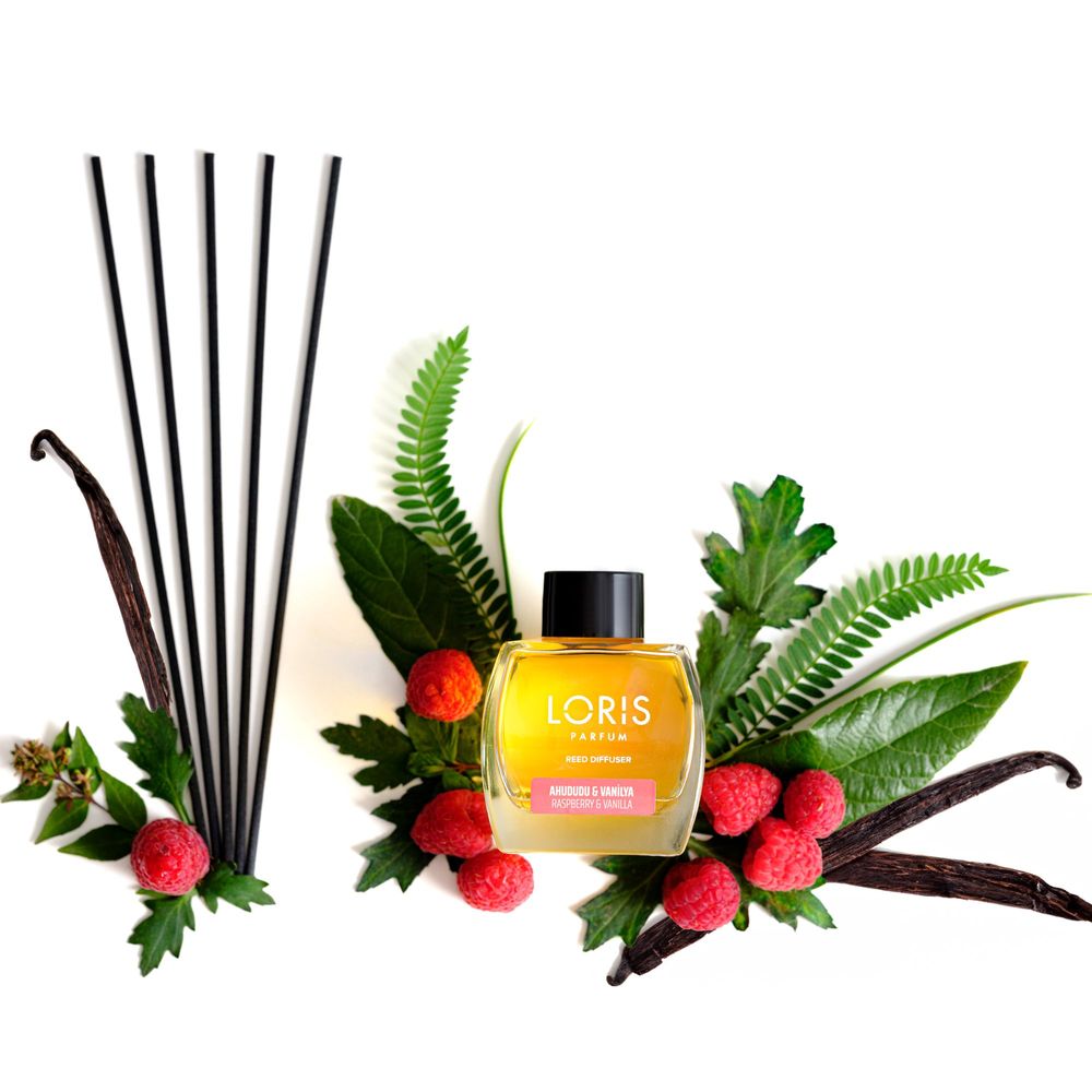 Mikado diffuseur de parfum FRAMBOISE & VANILLE - Loris parfum - 120ml