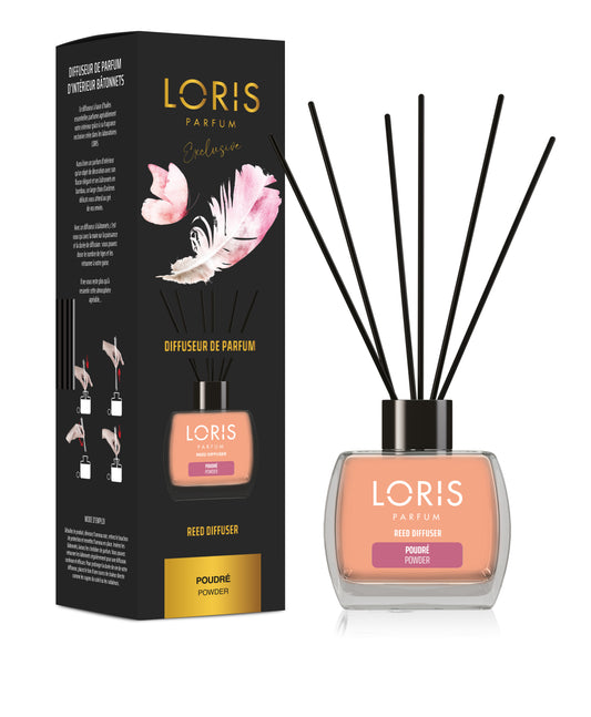 Mikado diffuseur de parfum POUDRÉ - Loris Parfum - 120ml