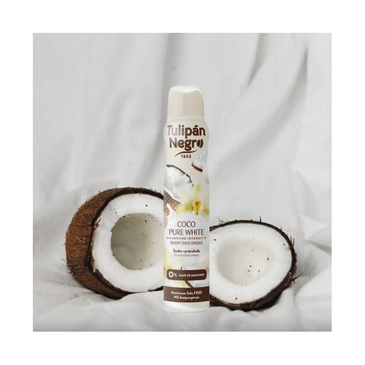 DÉODORANT SPRAY TULIPAN NEGRO COCO PURE WHITE 200ML
