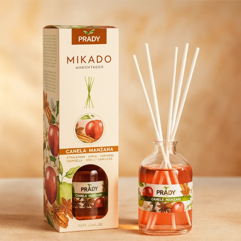 Mikado diffuseur de parfum Prady - POMME CANNELLE - 100ml