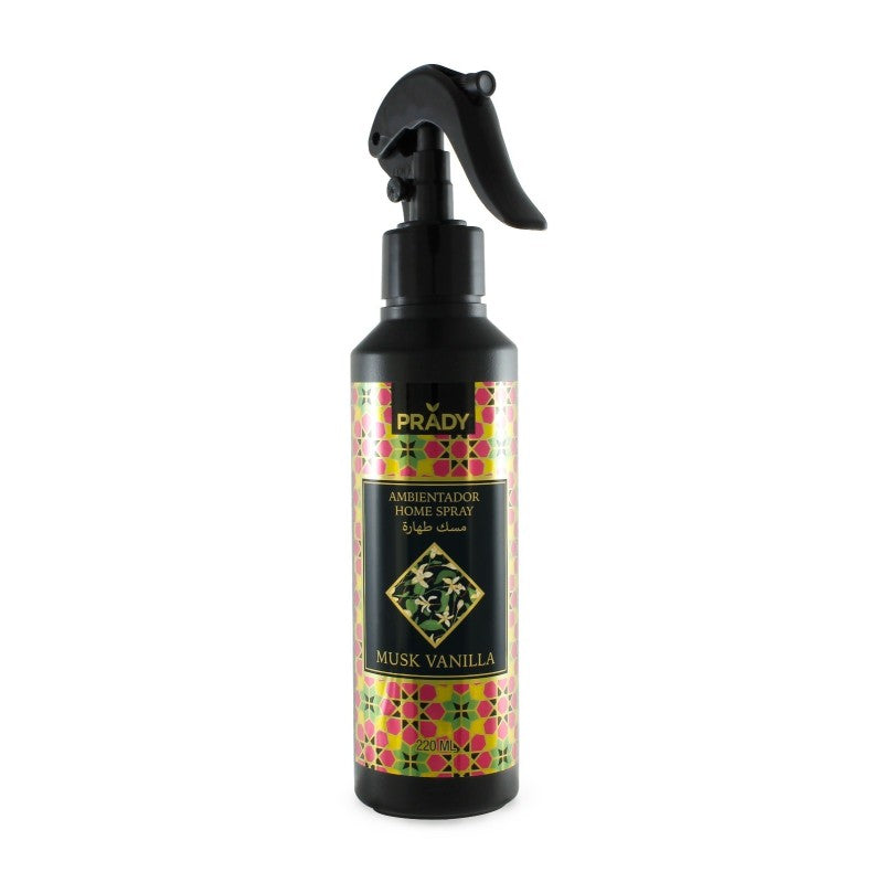 SPRAY D'AMBIANCE TISSU ET VOITURE PRADY MUSK VANILLA 220ML