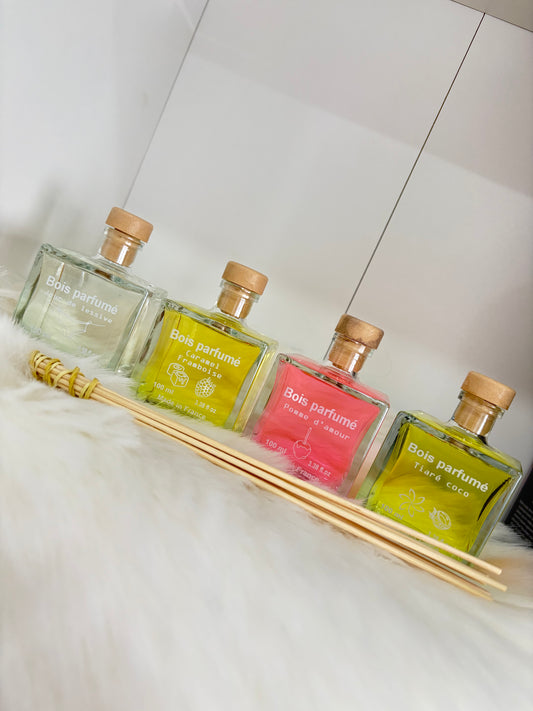 Diffuseurs Mikado 100ml - diverses variantes - Savonnerie de Bormes