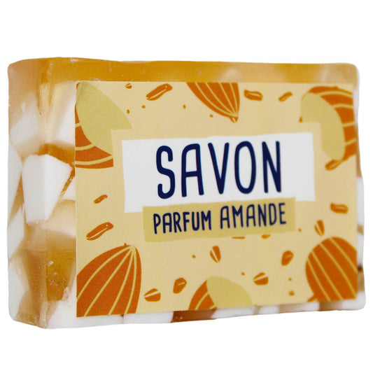 Savon en tranche glycérine végétale 100 gr - Senteur Amande