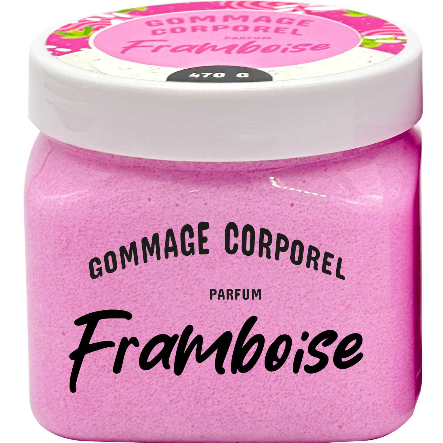 Gommage corps 470 gr  - Senteur Framboise - FRENCH TENDANCE